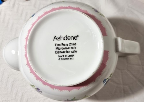 Ashdene Australia Fine Bone China Teapot Infuser Creamer & Sugar C Chun Design - Picture 6 of 19