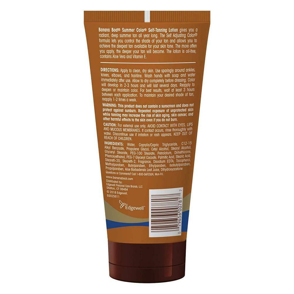 Banana Boat Self Tanning Sunless Lotion for a Natural Looking Tan, Deep