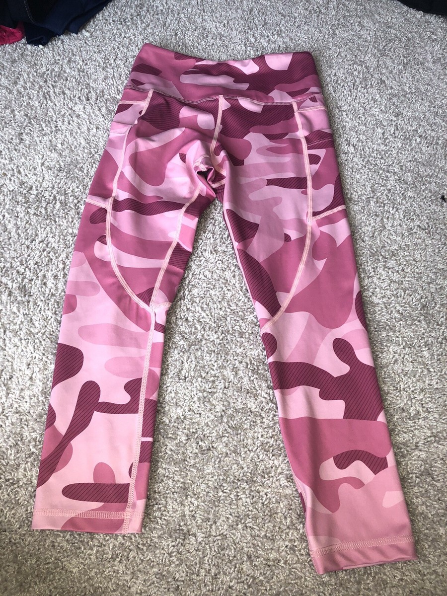 Zyia Active Pink Camo Light N Tight Yoga Athletic Leggings Size 2