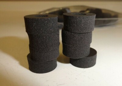 Rubber Foam Washer QTY-10 Black 9/16'' OD x1/4'' ID x1/4''W Insulator Armstrong M31