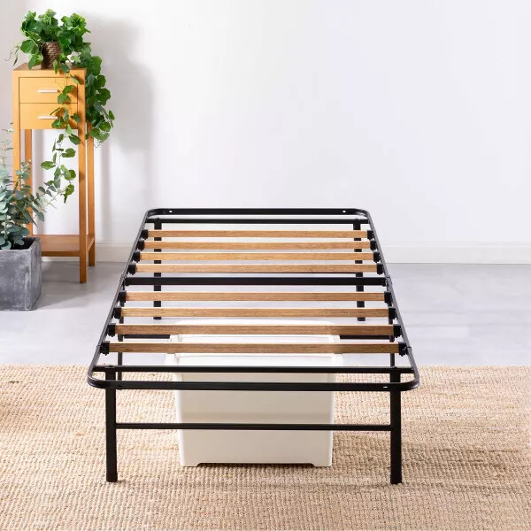 Zinus 14" Black Metal Smartbase&reg; Tool-Free Assembly Mattress Foundation, Twin