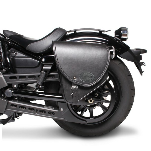 Satteltasche Indiana 10L FüR Yamaha XVS 250 Drag Star Schwarz Links-image