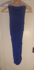 Adorable Curvy Hugging Sundress Knit Royal Blue Small New Without Tags Royal...