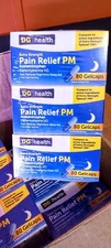 Pain Reliever PM Dollar General/80 Gelcaps Case Of 36 (12-3pks) Compare To...