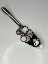 Hello Kitty KUROMI Keychain Wristband Key Clip Purse Bag Charms NEW