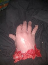 Silicone severed hand Prop Scary Gore prop
