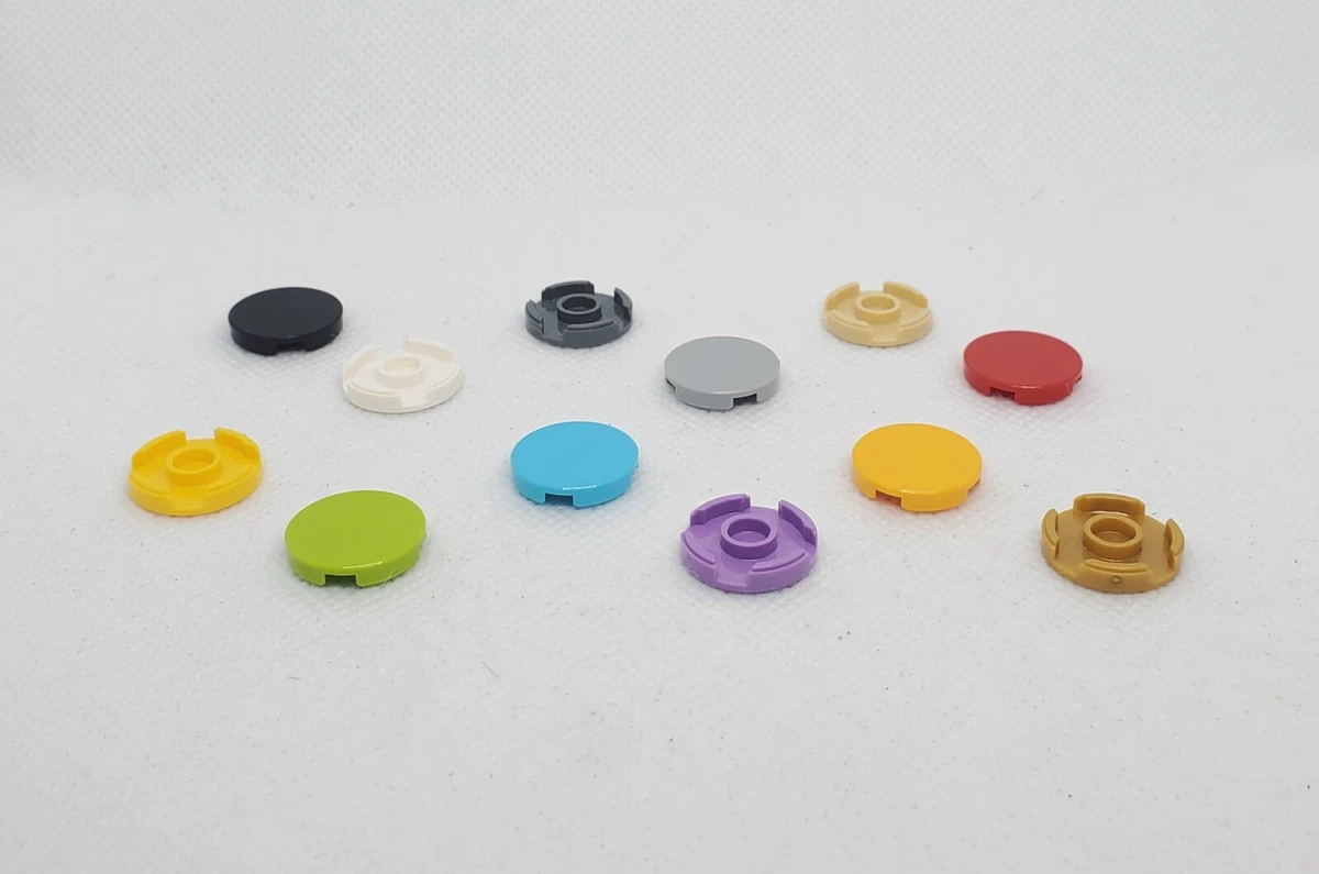 LEGO Parts Tile Round 2 x 2 w Bottom Stud Holder 14769 4 pieces