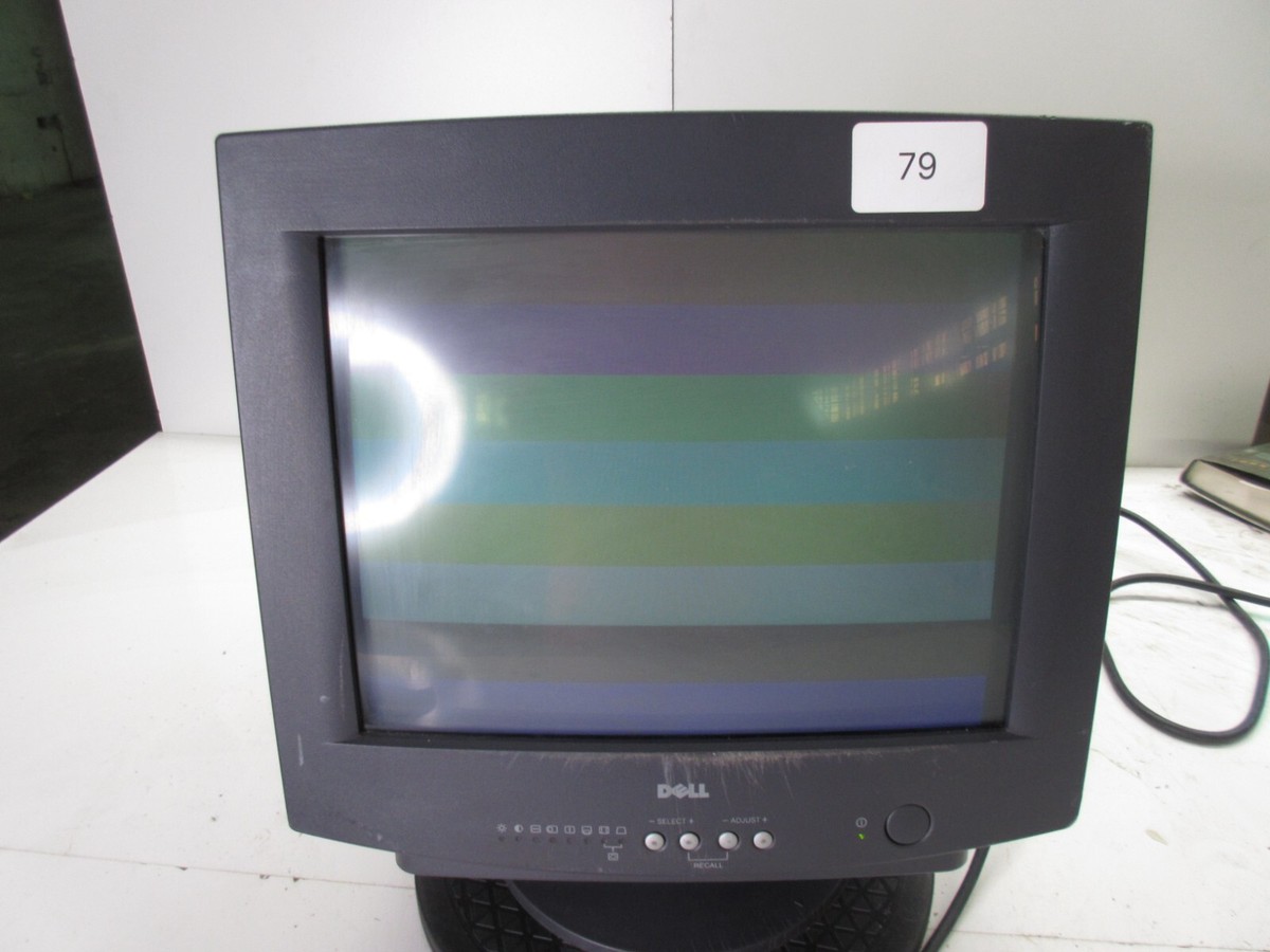 Dell E551 15” CRT 1024 x 768 VGA PC Computer Monitor - Black