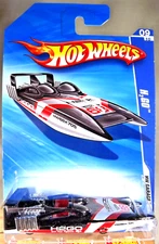 2010 Hot Wheels #77 HW Garage 9/10 H2GO Black/White w/Chrome MW Spoke Wheels