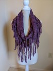  Womens Fashion Women Frings Tassel Neck Knit Cable Infinity Cowl Scarf — photo 2