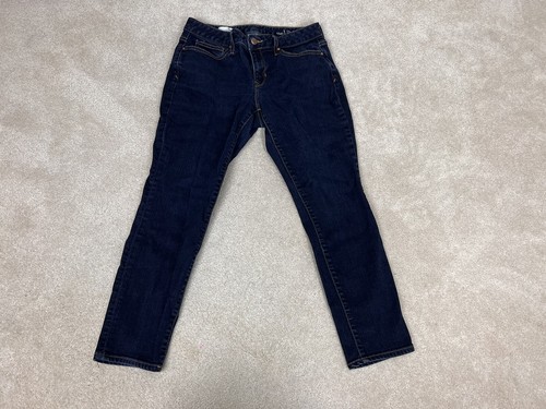 Gap Jeans Womens 30 Blue Denim Pants Skinny Curvy Spandex Stretch Petite Ladies