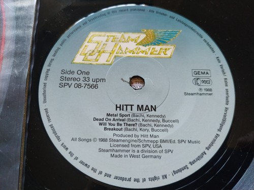Hitt Man Hittman 1988 SPV 08-7566 German First Press Metal - LP Vinilo 12" VG/VG - Photo 3 sur 7