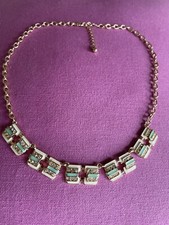 Fantastic GOLD TONE ENAMEL NECKLACE