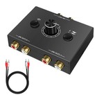 Stereo Audio Bi-Directional Switcher RCA Stereo Audio Switch With Mute Button