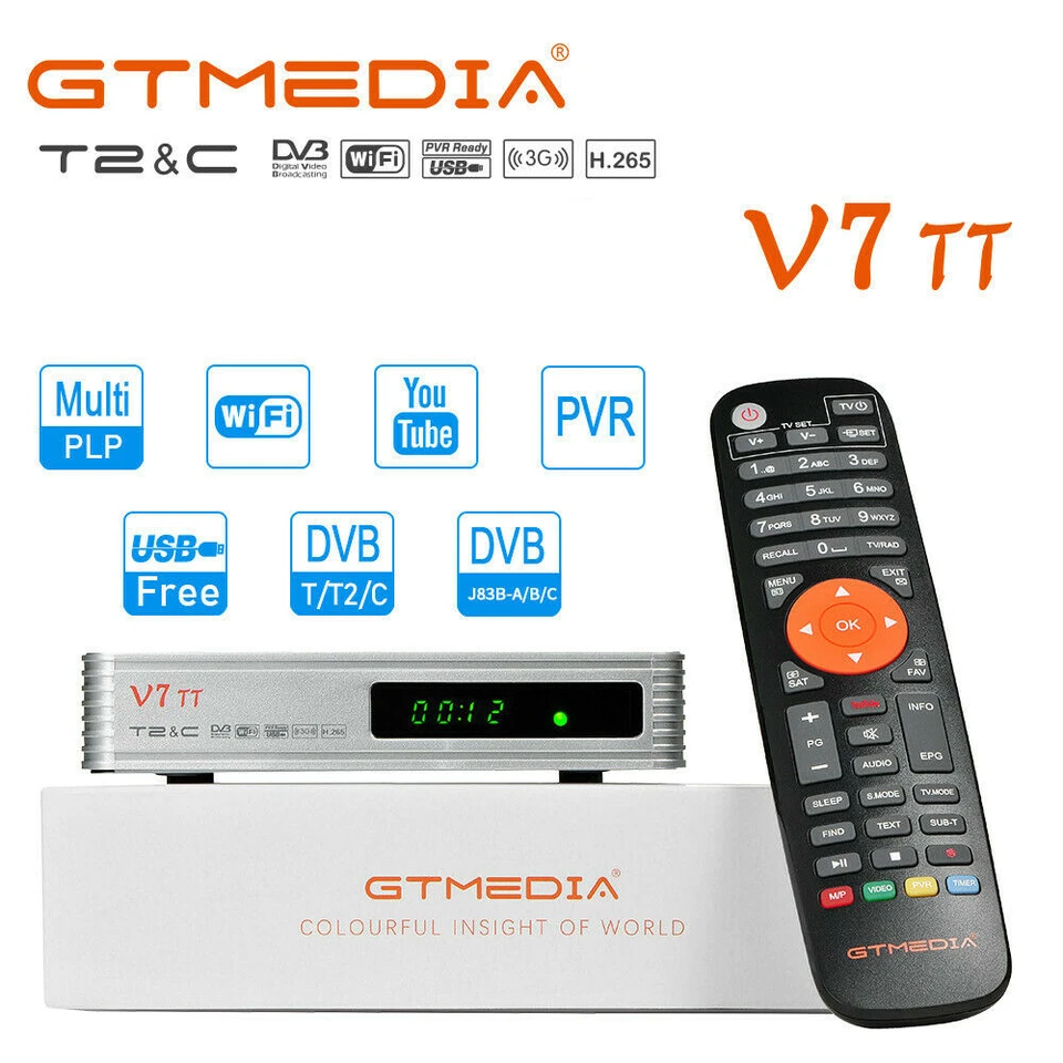 Digital Full HD DVB-T/T2/Cable TV Receiver Set Top Box PVR H.265 1080P +USB WIFI - Bild 4 von 4