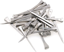 50-Pack Low Carbon Steel 2 Inch E5 Horseshoe Nails, Polished and Galvanized
