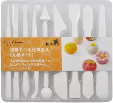 Shelled Kai Kai round bar set Kai House Select Japanese sweets hand -workin