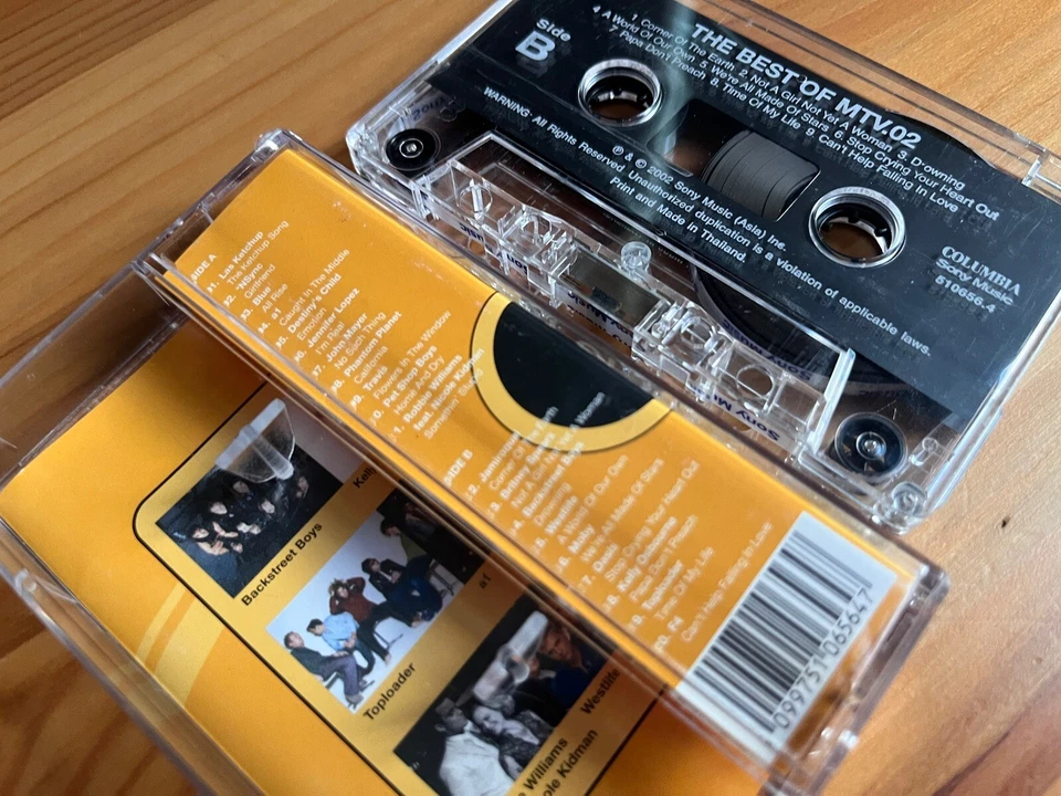 Best of MTV 02 Cassette Tape (2002) Oasis Jamiroquai John Mayer Travis Moby - Image 2 of 4