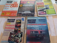 Motor Trend 1970's (USA) vintage car magazines x5/free postage