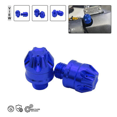 Motorcycle Mirror Plug Hole Screws Caps Sliders for Honda Forza 125 250 300 Blue