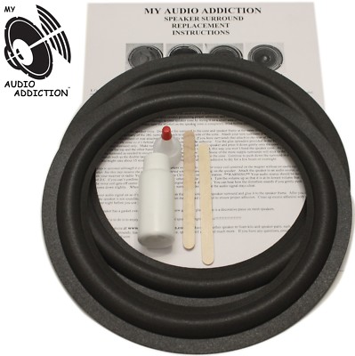 Speaker Surround Repair Kit For Advent 10'' Masonite Frame Woofers
