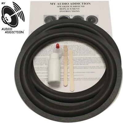 MY AUDIO ADDICTION Speaker Surround Repair Kit For Advent 10" Masonite Frame Woofers