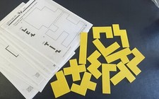 PENTOMINOES Teaching Manipulatives Geometric Shapes Homeschool 15 WORKSHEETS