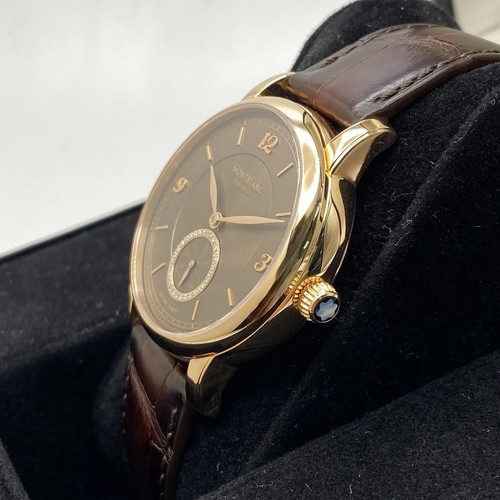 Montre pour femme Montblanc Star Legacy 36 mm or rose 18 carats cadran marron MB118519 - Photo 6 sur 10
