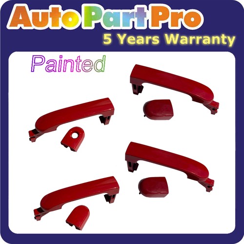 4-Piece Outer Door Handle Set Front & Rear Left/Right For Nissan Versa 2007-2012 – Chrome Finish