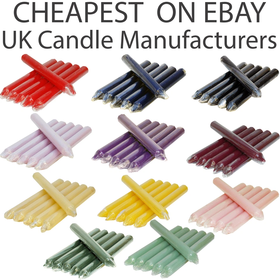 18x COLOURFUL DINNER BISTRO Party WEDDING CANDLES FOR GOOD PRICE Top Quality UK✔ - Image 2 of 4