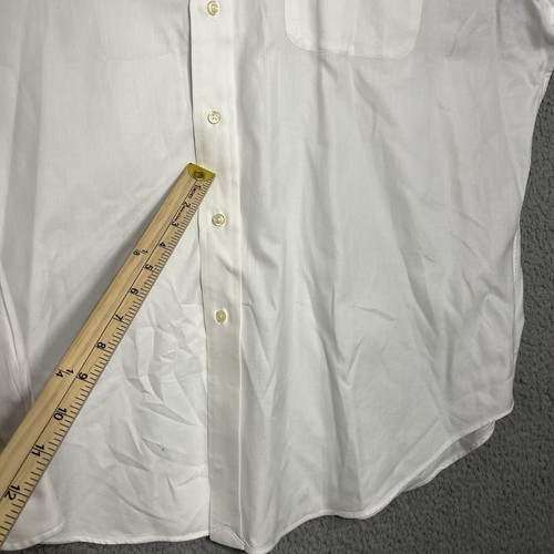 Vtg Polo Ralph Lauren Dress Shirt Men’s Andrew White Button Down 17.5 34/35 - Picture 8 of 9