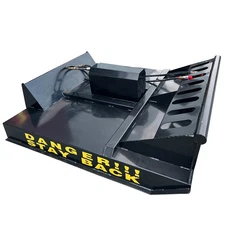 Agrotk 72'' Heavy Duty Skid Steer Brush Cutter Mower 2 Blades 12-16 GPM