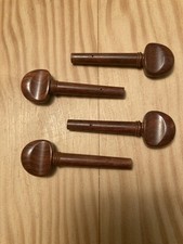 Set of 4 Rosewood Violin Pegs  Pre-Drilled  Beautiful Grain  Classic Look