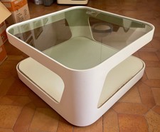 TAVOLO TAVOLINO DA CAFFE' IN LEGNO DESIGN ANNI 60 VINTAGE STILE SPACE AGE