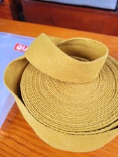 1 1/2 Inch Qianf Yellow Heavy Cotton Webbing 10 Yards for Bags Straps Belts