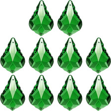 K9 Crystal Pendants Teardrop Beads, 10 Pack 38mm Chandelier Prisms Parts Hanging