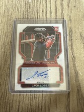 2022 Panini Prizm - Rookie Autographs Jack Lopez #RA-JZ White Wave Prizm /50...