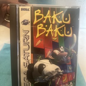 Baku Baku (Sega Saturn, 1996) Complete in Box CIB with Registration Card