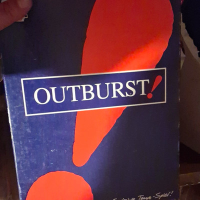 Parker OUTBURST! Brettspiel Wortspiel 2 Spieler ab 17 (1998)
