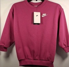 Nike FD2923-518 Girl S Sportswear Club Fleece Oversized Sweatshirt, Hot Fuschia
