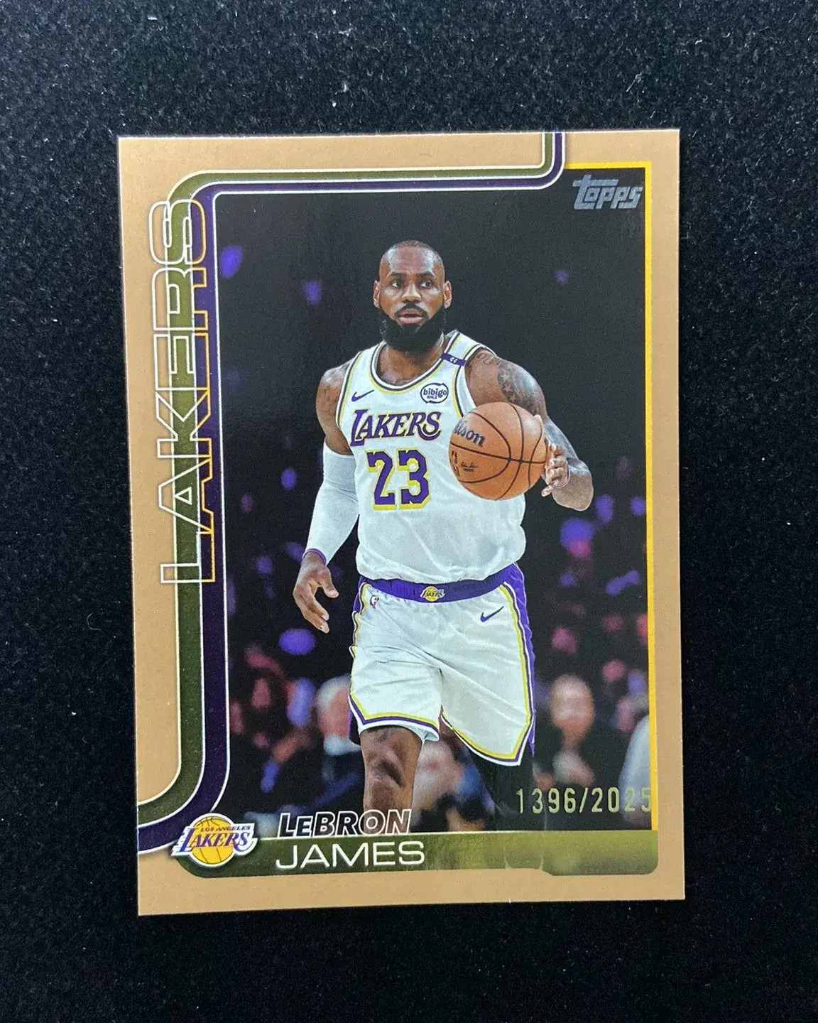 2025-26 Topps Flagship Gold #150 LeBron James 1396/2025 Lakers HD