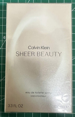 Calvin Klein Sheer Beauty Eau De Toilette Spray for Women 3.4 oz Spray for Women