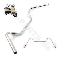 Lenker Stahl Chrome Ø 25Mm FüR Znen QT-E AGM Lintex Tauris Huatian Retro Cruiser