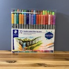 STAEDTLER Fiber Markers, Double Ended, Assorted Colors, 72/Pack (320TB72)