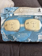 2-Pack First Alert Plug-In Carbon Monoxide Alarms 1428326 — New Factory Sealed