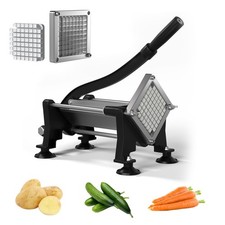 French Fry Cutter for Potatoes, Stainless Steel Potato Cutter with 3/8 Inch B...