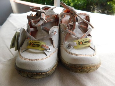 ''EYES T.M.A''Damen halbschue gr.37.Wollweiß.Leder.Real Leather