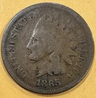 1865 Indian Cent Good Free Shipping