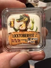 Ultra Rare Locker Mint Locktoberfest Pour 2 Oz Square Silver Bar Colorized 1/200