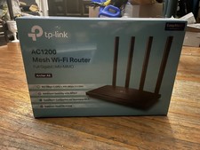 TP-Link Archer A6 AC1200 Mesh Wi-Fi Router MU-MIMO EasyMesh 1200Mbps Gigabit